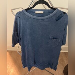 Free people distressed t-shirt